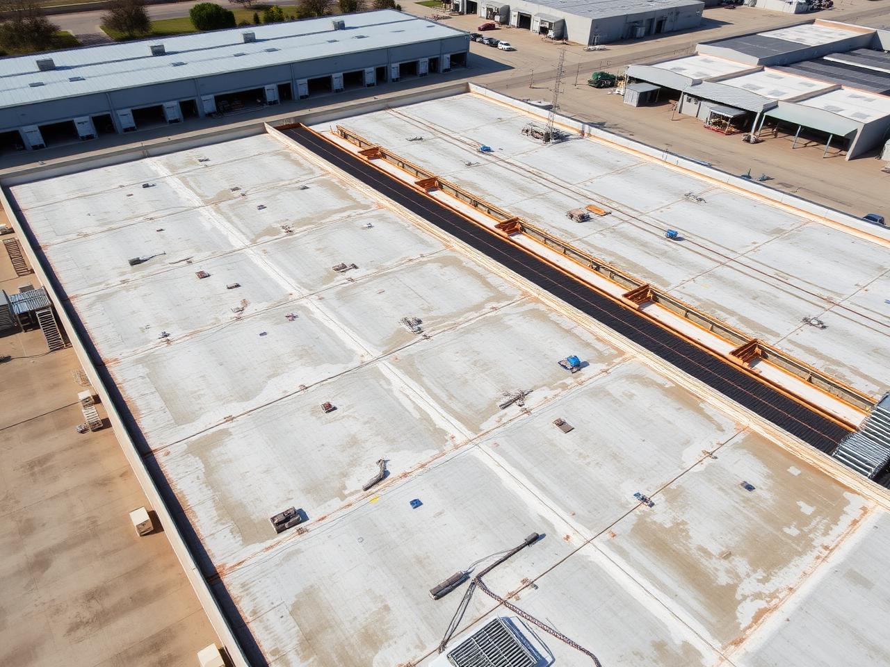 Cubierta Industrial — Obras Realizadas, Coberturas Planas